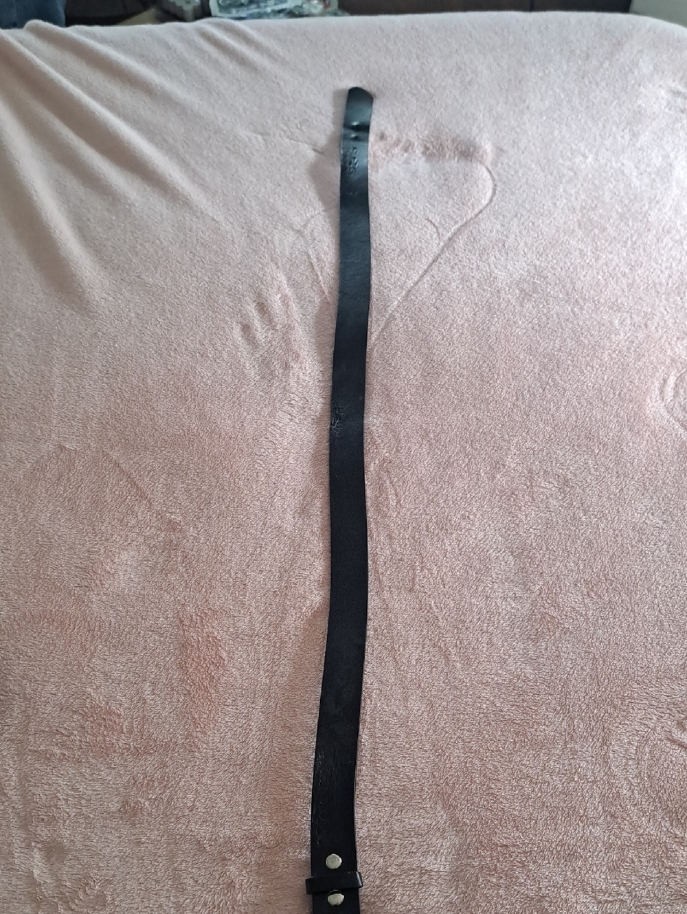 Slim Black Leather Belt Mens